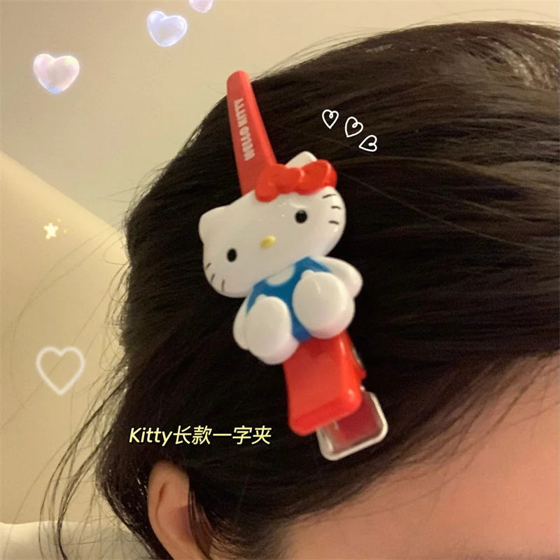 

Kawaii Sanrio Hello Kitty Hair Clip Cartoon My Melody Kuromi Cinnamoroll 3D Side Bangs Clip Girl Cute Decoration Hair Clip Gifts