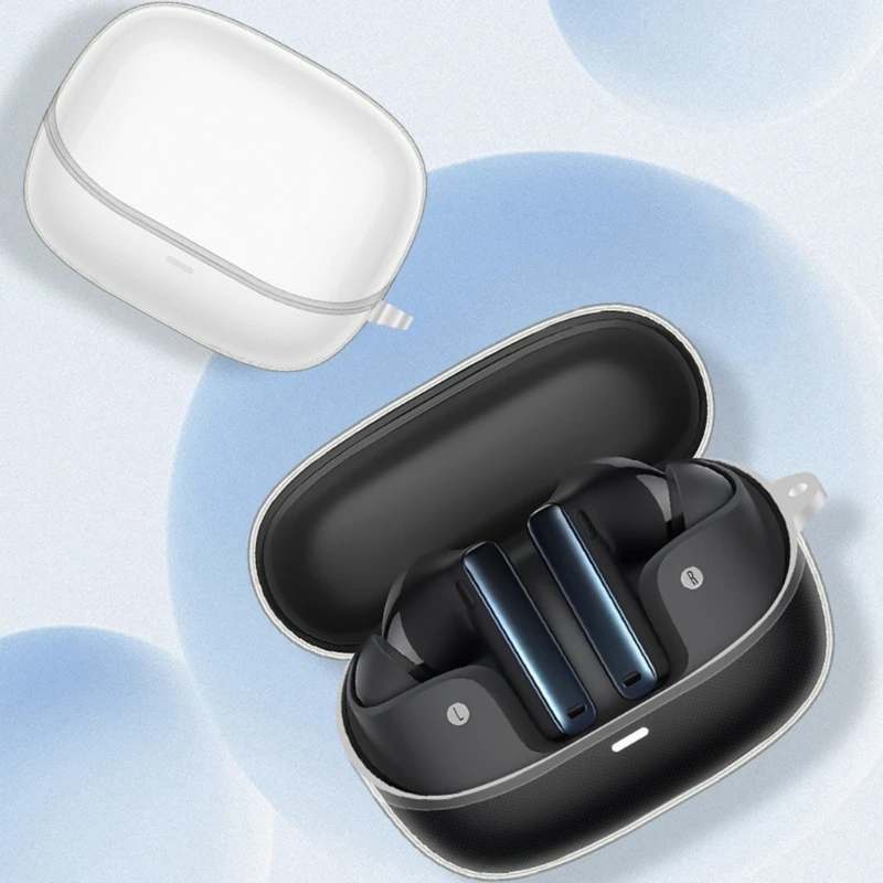 Fone de ouvido choque habitação capa Skin-friendly para Baseus-Bowie M2s lavável-Shell protetor antiderrapante manga resistente ao impacto