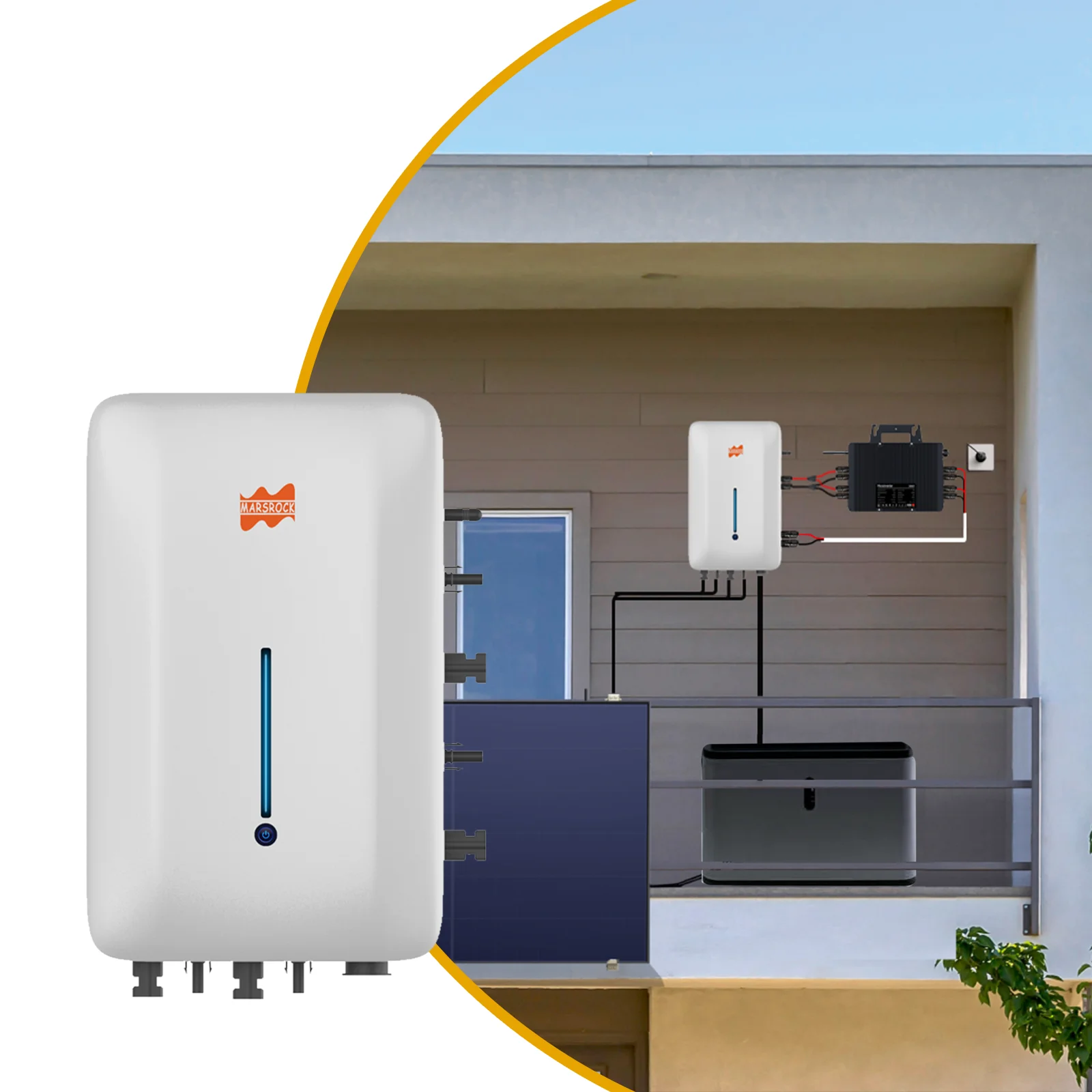 

MPPT1600W Balcony Solar Controller with APP Control Save More on Electricity Bills Supports 2×800W PV Input 98% High Efficiency