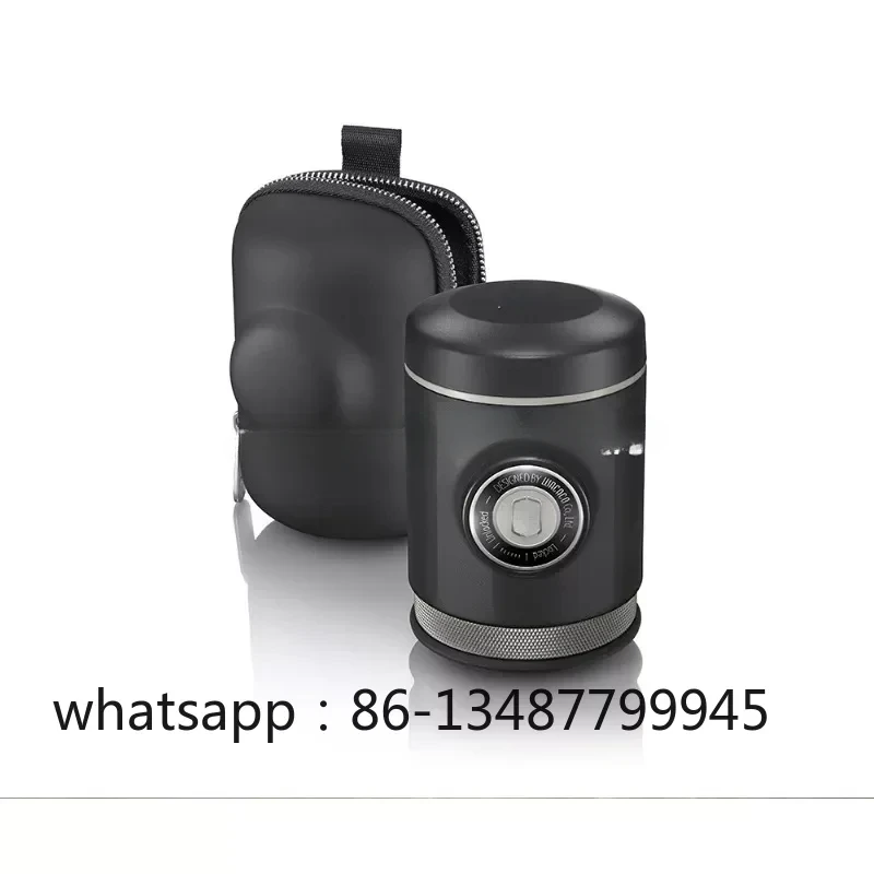 

Portable espresso machine with protective cover, dedicated coffee machine