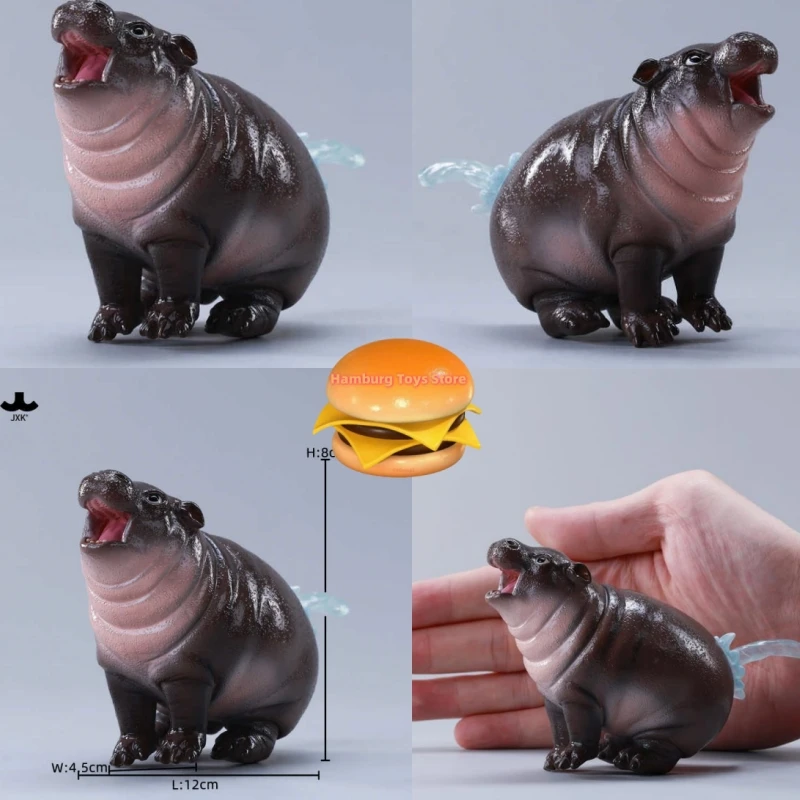 Na Stanie Jxk Hippo Moodeng 5.0 Model Zwierzęcia Ozdoba Lalka Zabawka Dekoracyjny Element Figurka Prezent