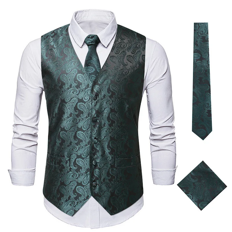 Chaleco rojo sin mangas con cuello en V para hombre, chaqueta de una sola botonadura para fiesta de boda, blanco, negro, azul, verde, S, M, L, XL,