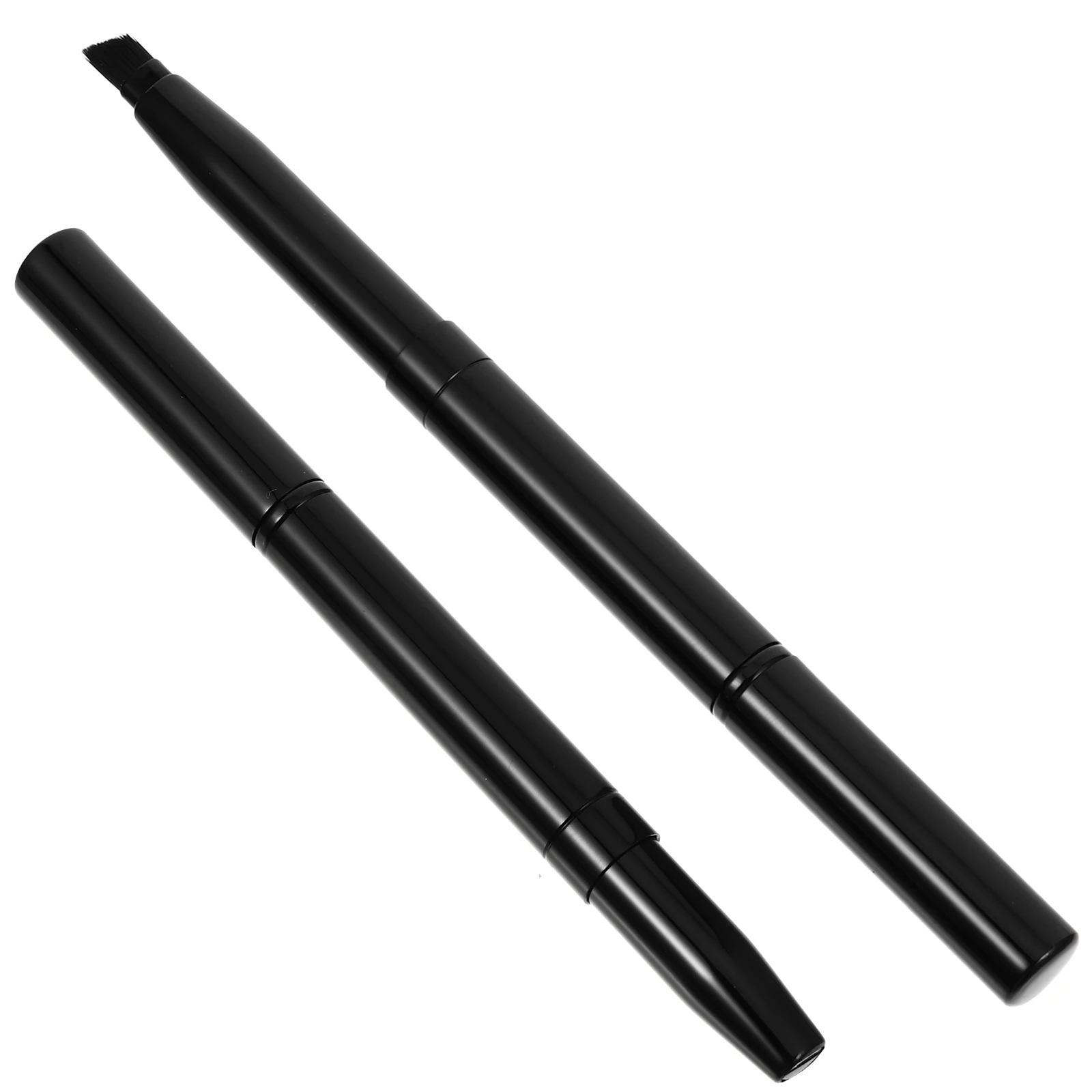 

2Pcs Double ended Eyebrow Brush Retractable Angled Shadow Plastic Professional Travel Makeup Tool Cosmetics Accessories