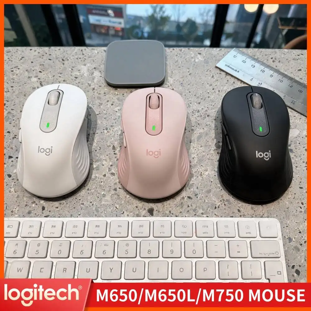 Logitech M650/M650L Ergonomic Mouse - Recycled Plastic Build, Advanced Optical Sensor, 90% Quieter Clicks, 24-Month Battery