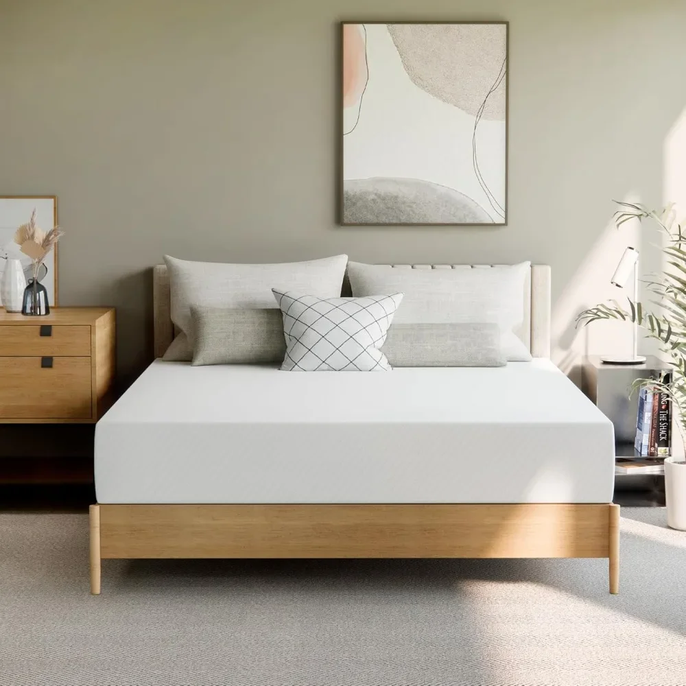 8 Inch Cooling Gel Memory Foam Medium Firm Mattress Breathable Pressure Relief for Kids and Adults No Fiberglass