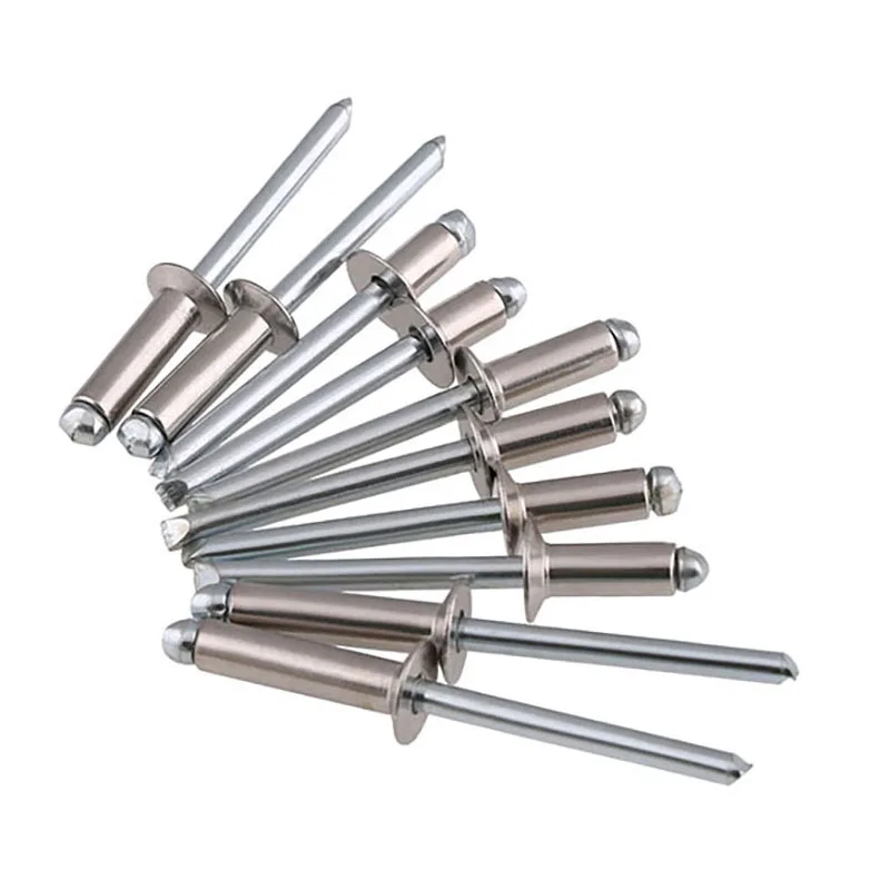 10 Pc Aluminum Flange Pop Open Hollow Blind Rivets Large Cap Leaf Bolt Dropper Self-plugging Rivet Decoration Pull Nail Rebite