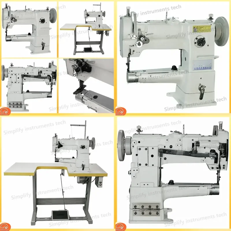 Industrial Single Needle Lockstitch Sewing Heavy Duty Automatic Thread Cutter Built-in Light Free Oil System High