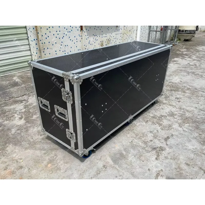 Flight Case Tool Box Garage Van Storage Case With 10 Drawers and Side Tables