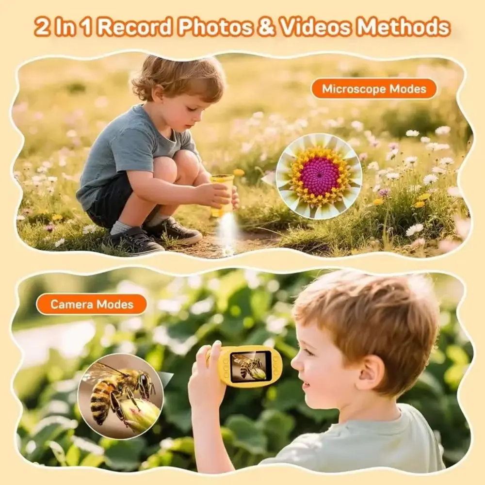 2 Inch IPS Screen Handheld Digital Microscope HD Handheld Pocket Microscope 1000x Zoom Portable Handheld Magnifying Glass
