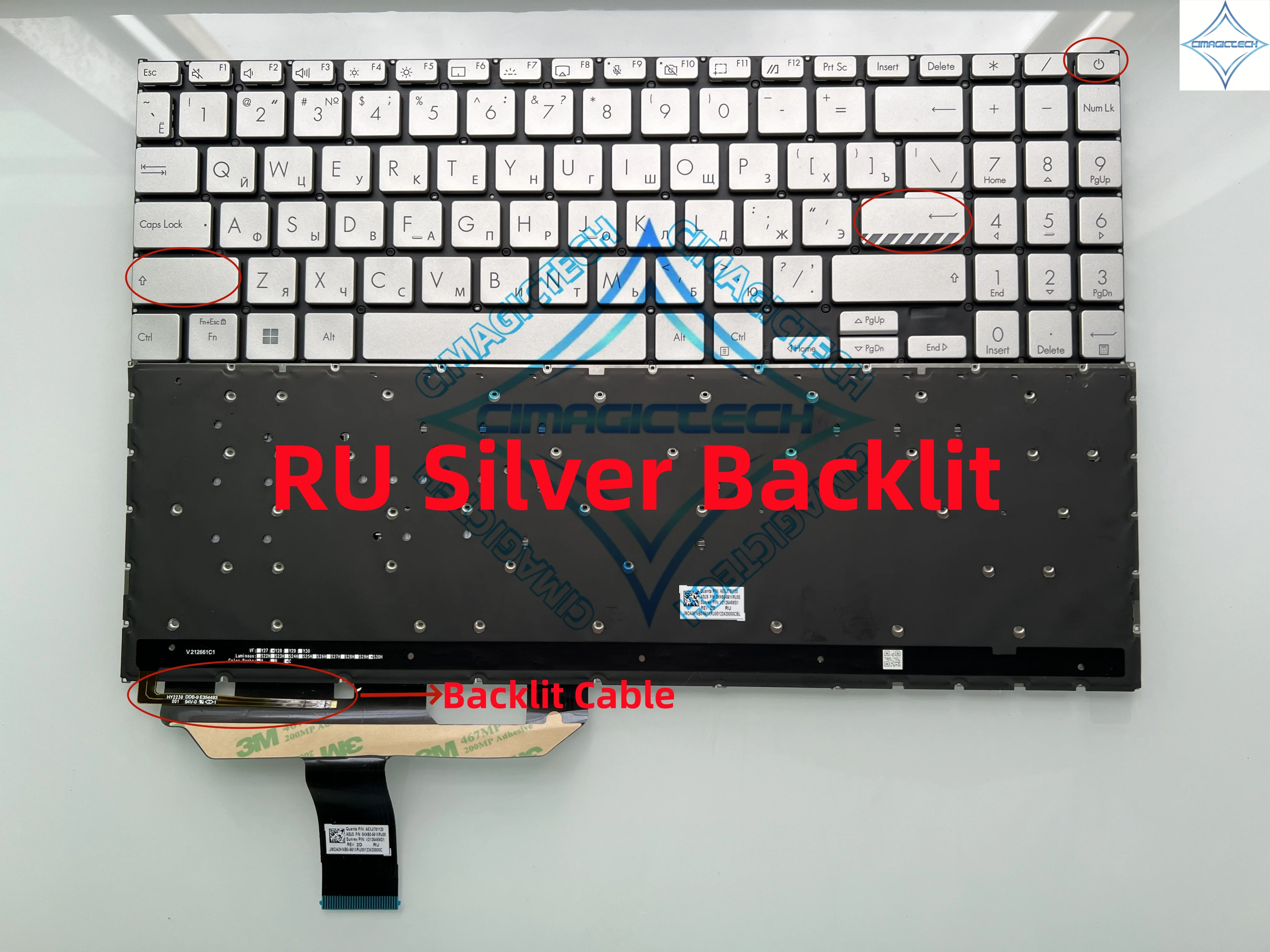 New US UA Ukrainian Russian Backlit For ASUS Vivobook X1502 M1502 D1502 F1502 X1503 D1503 M1503 X1504 F1504 X1505 M1505 Keyboard