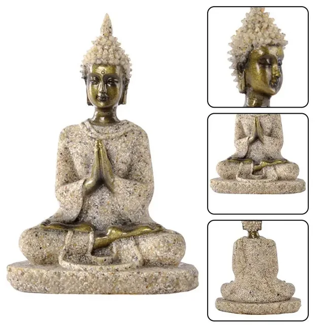 Sandstone Crafts Sculpture, Sitting Meditation, Buddha Statue, Elephant Ganesha Sculpture, Incense Burner, Feng Shui Decoration, 2 Sandstone Crafts Sculpture, Sitting Meditation, Buddha Statue, Elephant Ganesha Sculpture, Incense Burner, Feng Shui Decoration, 2