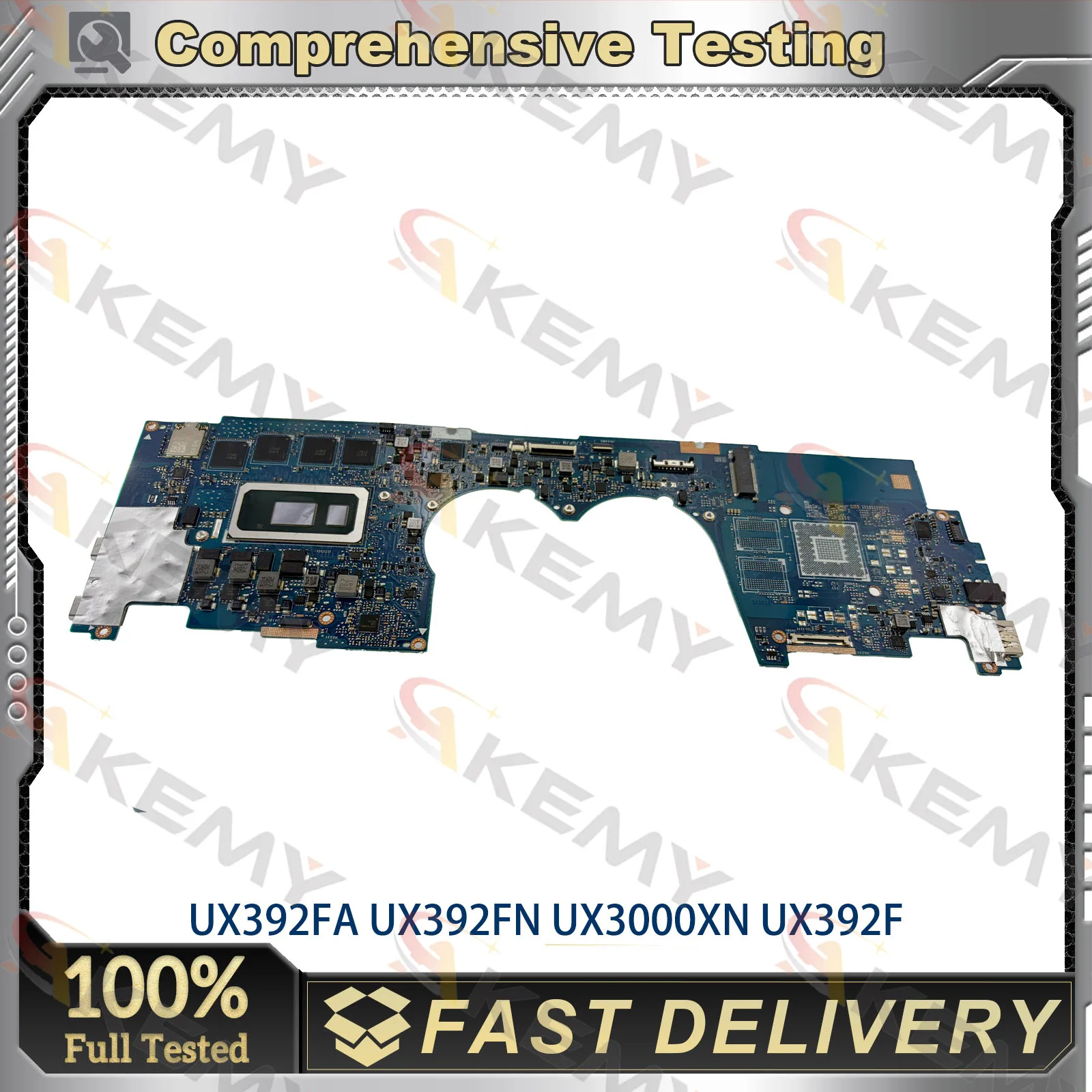 UX392FA Laptop Motherboard For ASUS ZenBook UX392FA UX392FN UX392F S13 UX3000X Mainboard W/ I3 I5 I7 CPU fast ship 100% tests OK