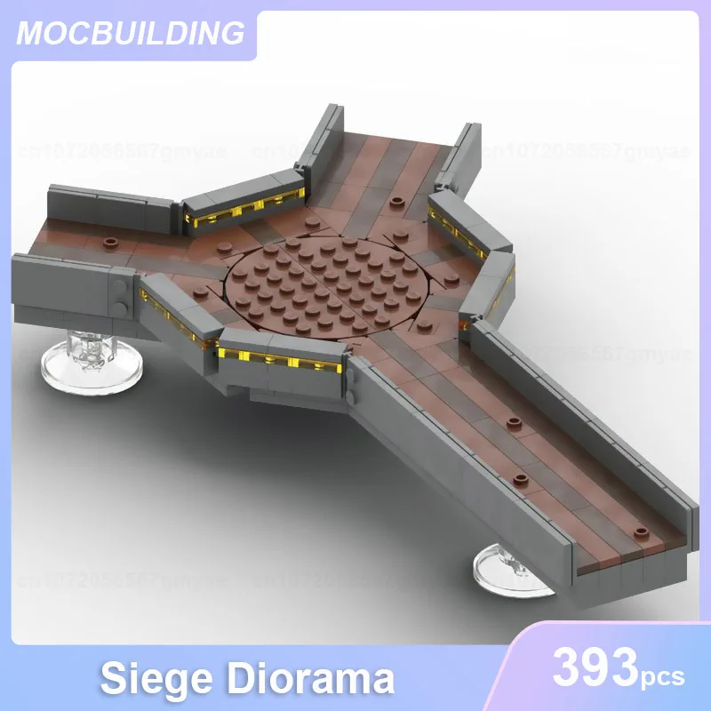 Siege Diorama Model MOC Building Blocks DIY Assemble Bricks Collection Display Educational Creative Xmas Toys Gifts 393PCS