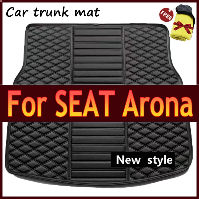 Car Trunk Mats For SEAT Arona KJ7 2018~2022 Waterproof Pad Car Mat Model Y Trunk Mat Alfombrillas Coche Car Accessories Interior