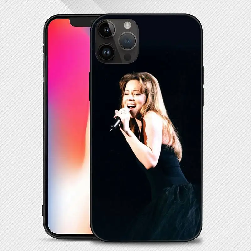 Mariah Carey Singer Phone Case For iphone 15 14 13 12 11 Pro Max Mini X 7 8 Soft Case