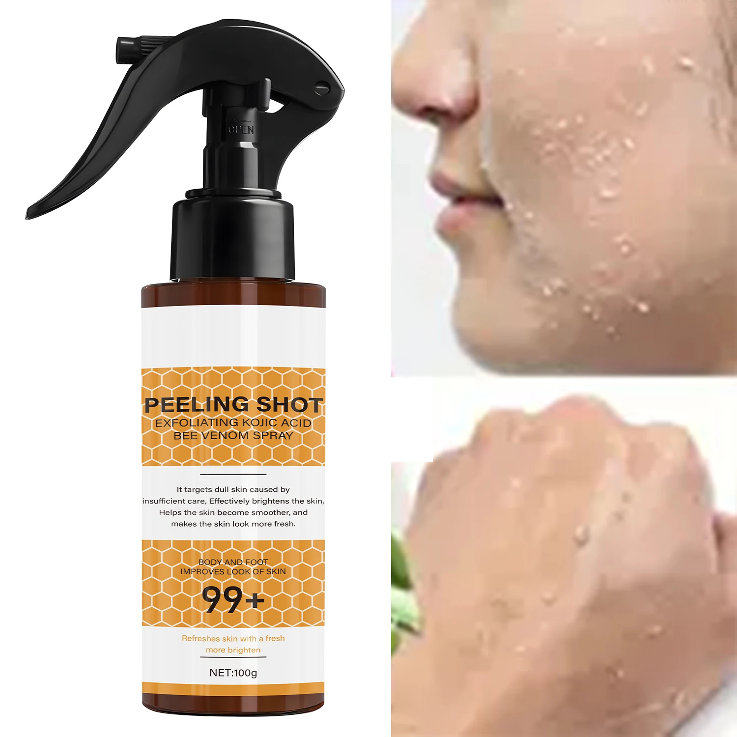Peeling Shot with Retinol & Bee Venom - Moisturizing & Exfoliating Formula for Softer, Confident Skin