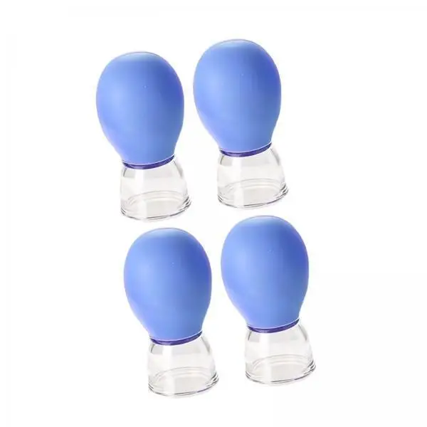 5x4x Facial Cupping Set Vacuum Suction Professional Facial Cupping Therapy Set Blue