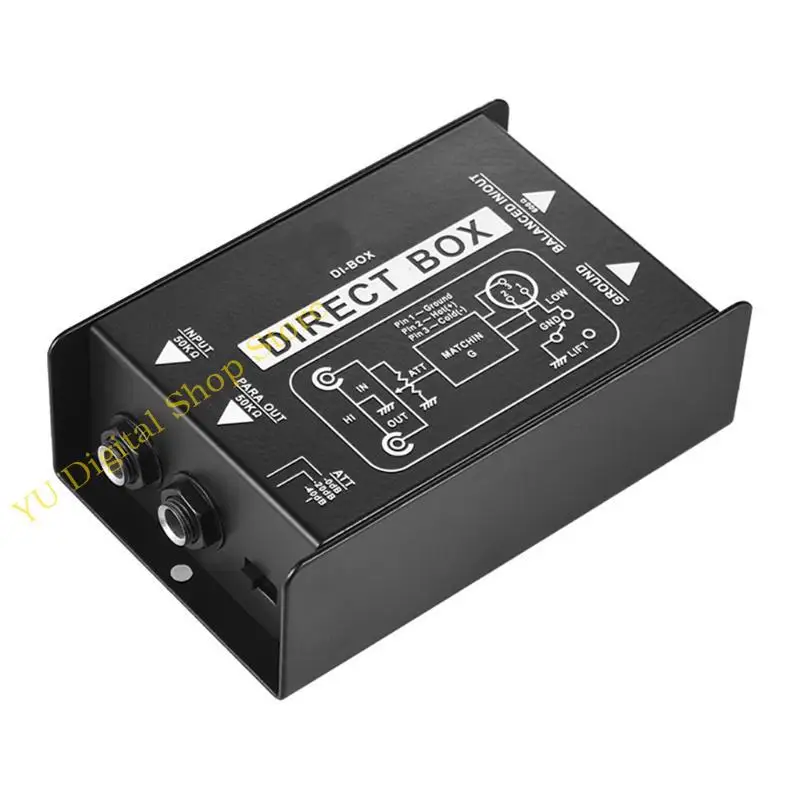 

96BA Speakers Passive Direct Box Heavy Duty with Ground Left and Attenuator Switch Box for Car Home Stereo System