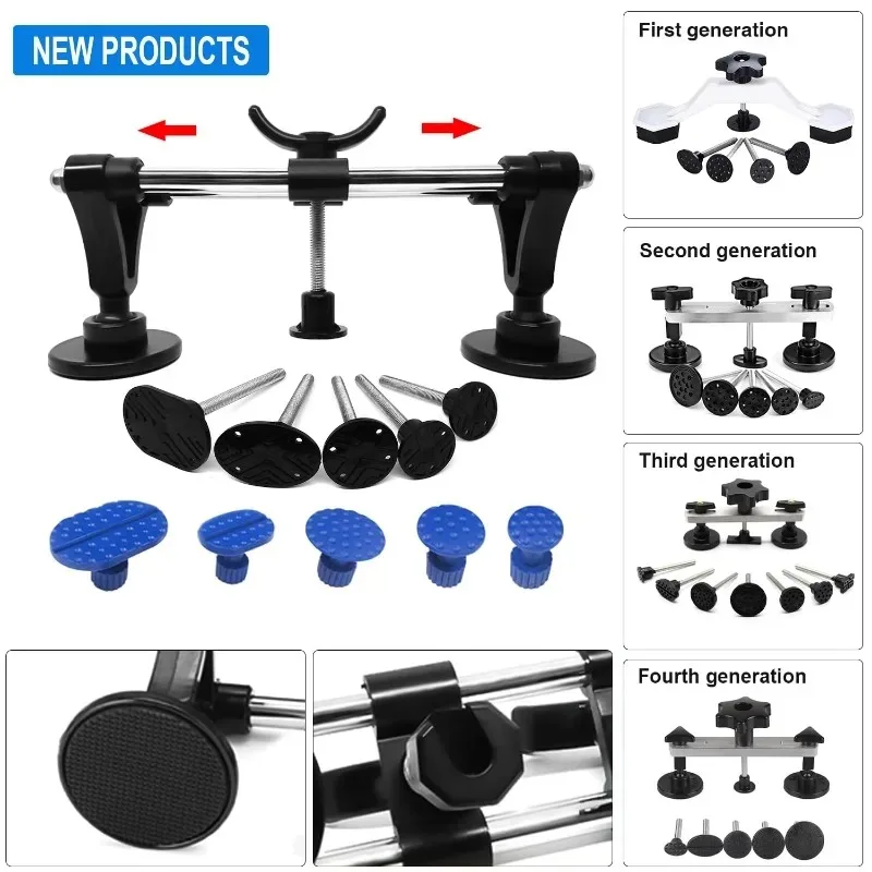 أداة إصلاح دنت السيارة تأثير كريتر حائل ل 1 مجموعة كريتر إصلاح غير مصبوغ طقم تصليح دنت كفاءة جسر أداة مجموعة مجتذب طوقا