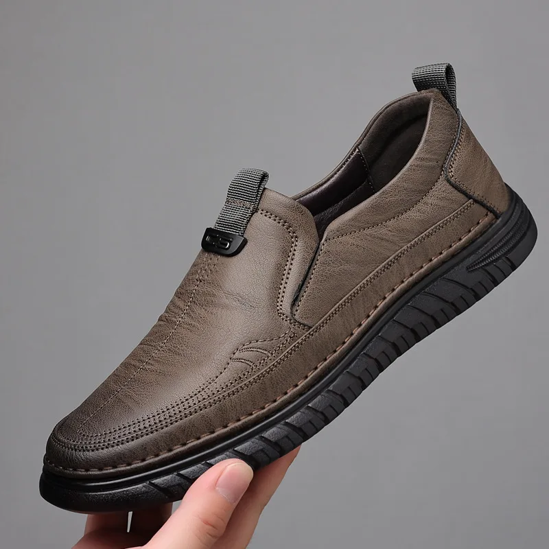 

Осенне-весенняя подошва из говяжьего сухожилия, повседневная нескользящая износостойкая дышащая удобная мягкая обувь, лоферы M938