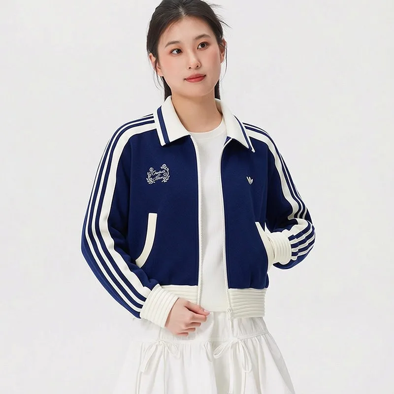 Adidas Clover Autumn and Winter Women's Outdoor Leisure Sports Knitted Thermal Jacket KY2150