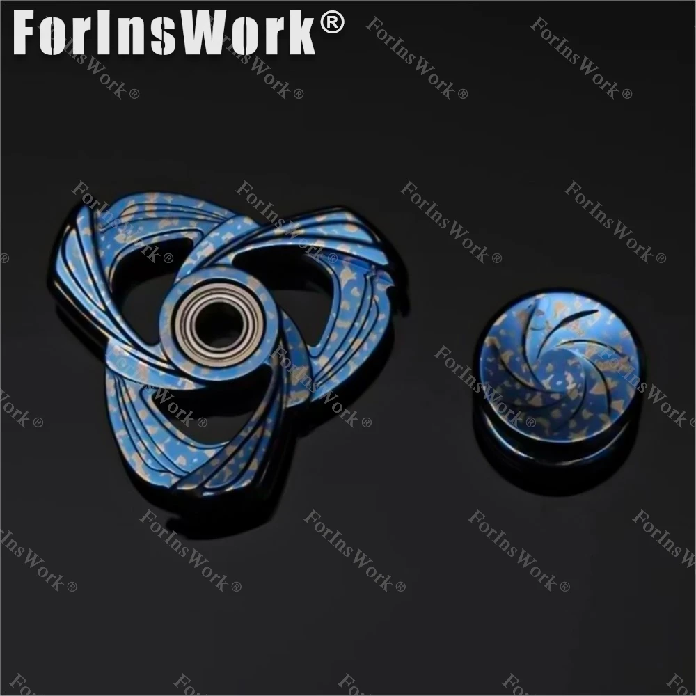 ELE Fidget Spinner Meranti Metal Slider Fidget Finger Toy Gear Fidget Angst Binnen Uit Fidget Spinner Metaal