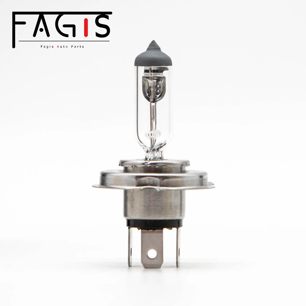 Fagis 2 PCS Dot H4 HB2 9003 P43T 12V 60/55W 3350K Warm White Auto Headlght Fog Lamps Car Halogen Bulb