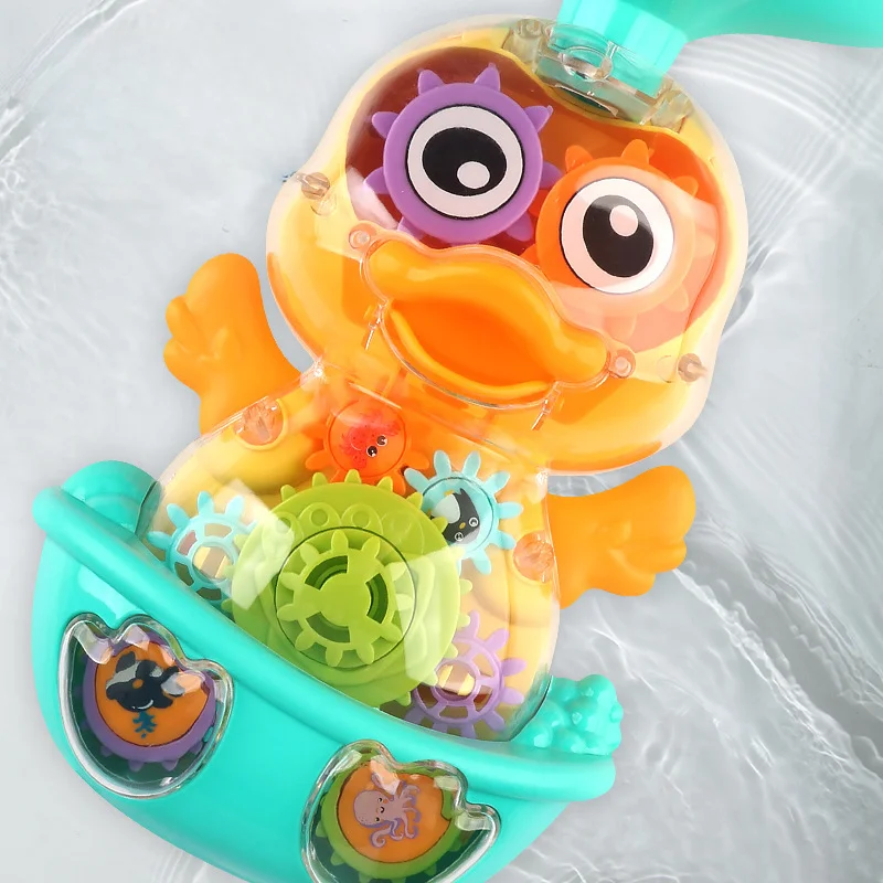 Baby Bath Toys For Kids Water Spray Duck Sucker Shower Swimming Pool Water Toys Shower Bath Toys for Baby Toddlers Bathtub Toys