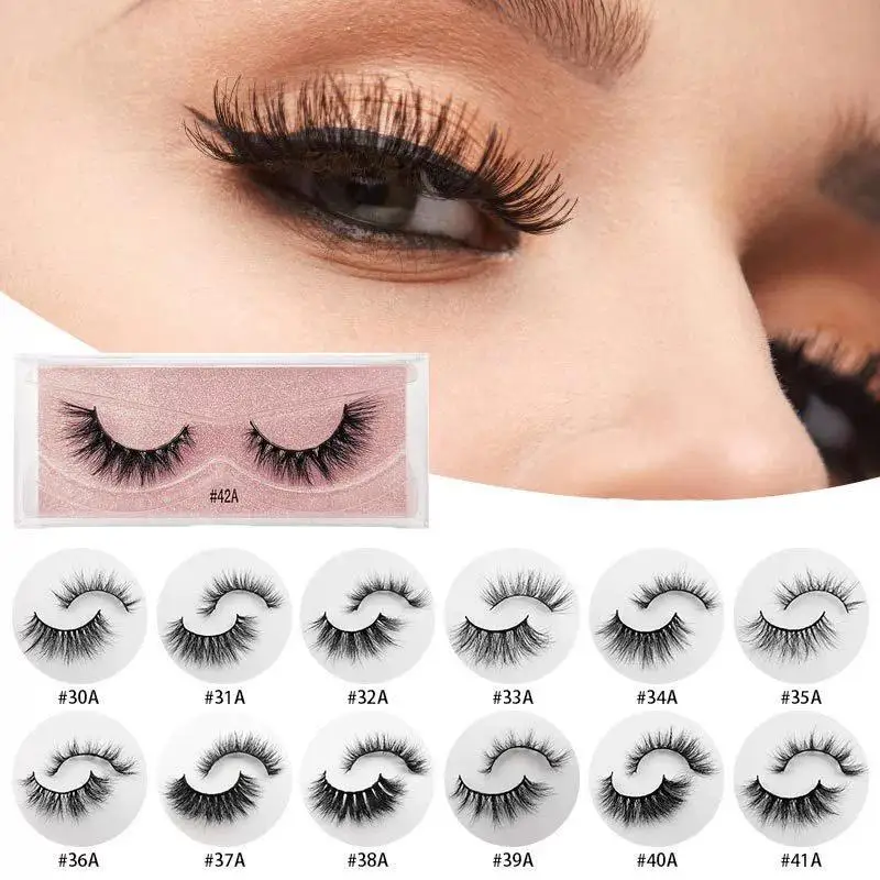 DIY Wispy Eyelash Clusters Extension Kit C Curl Natural Lash Set Soft Lightweight and Reusable for Makeup Beginners or Artists