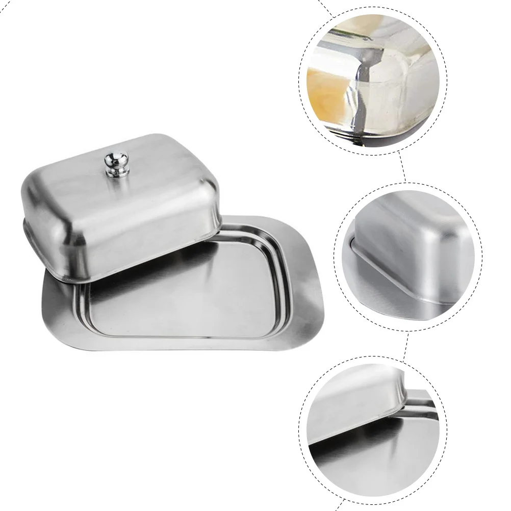 

Stainless Keeper Airtight Wear-Resistant Butter Tray For Household Kitchen Storage Food Organizer Butter Dish Accessory