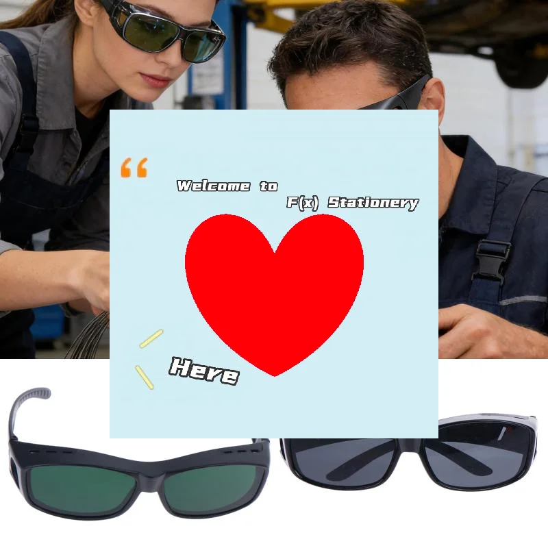 Welder's Anti Laser Glasses Anti Strong Light UV Arc Welding Labor Protection Glasses Welding Glasses-F(x)