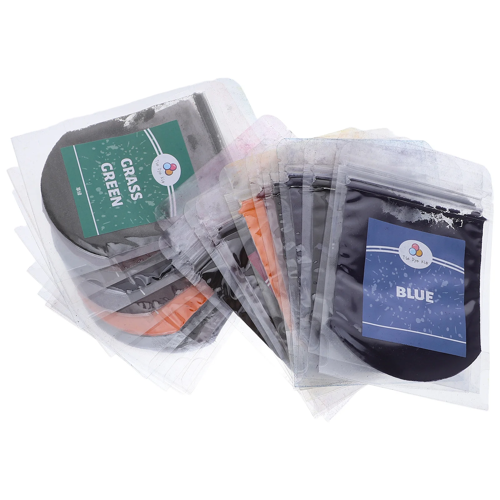 

20 Bags Tie Dye Powder Set 20 Colors Vibrant Fabric Dye Pigment Halloween Textile Dyeing Powder for Clothes DIY Kits