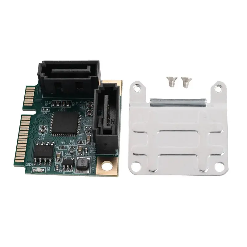 Superior Mini PCI-E 2 Port SATA 3.0 Converter PCI-E To SATA Express Conversion Card For SSD HDD SATA3 Controller Expansion Multi