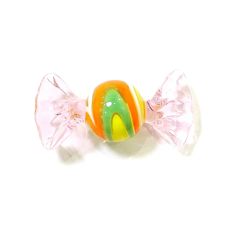 6pcs Vintage Murano Glass Sweets Lovely Miniature Candy Ornaments Home Living Room Desk Decoration Party Birthday Christmas Gift