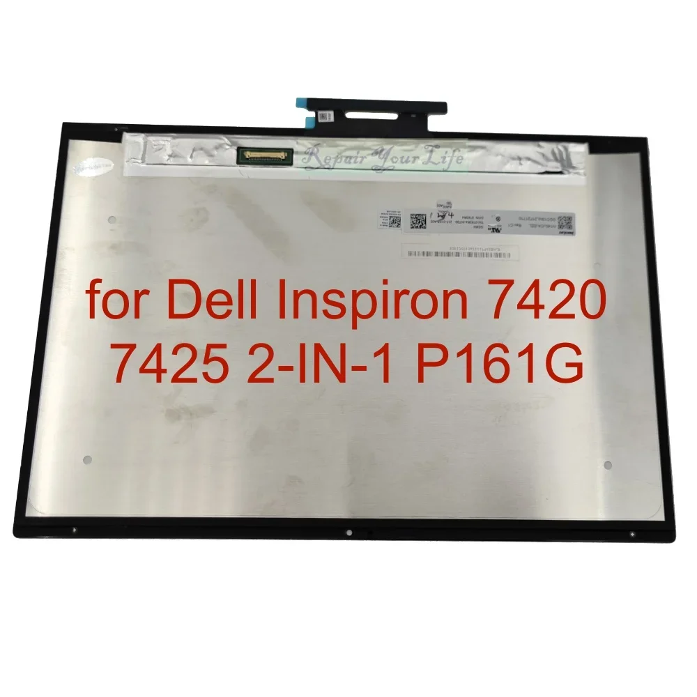 

28P7C Laptop LCD Assembly for Dell Inspiron 5420 5425 7420 7425 2-IN-1 P161G P161G003 FHD Display Touch Assembly 30 PIN 028P7C
