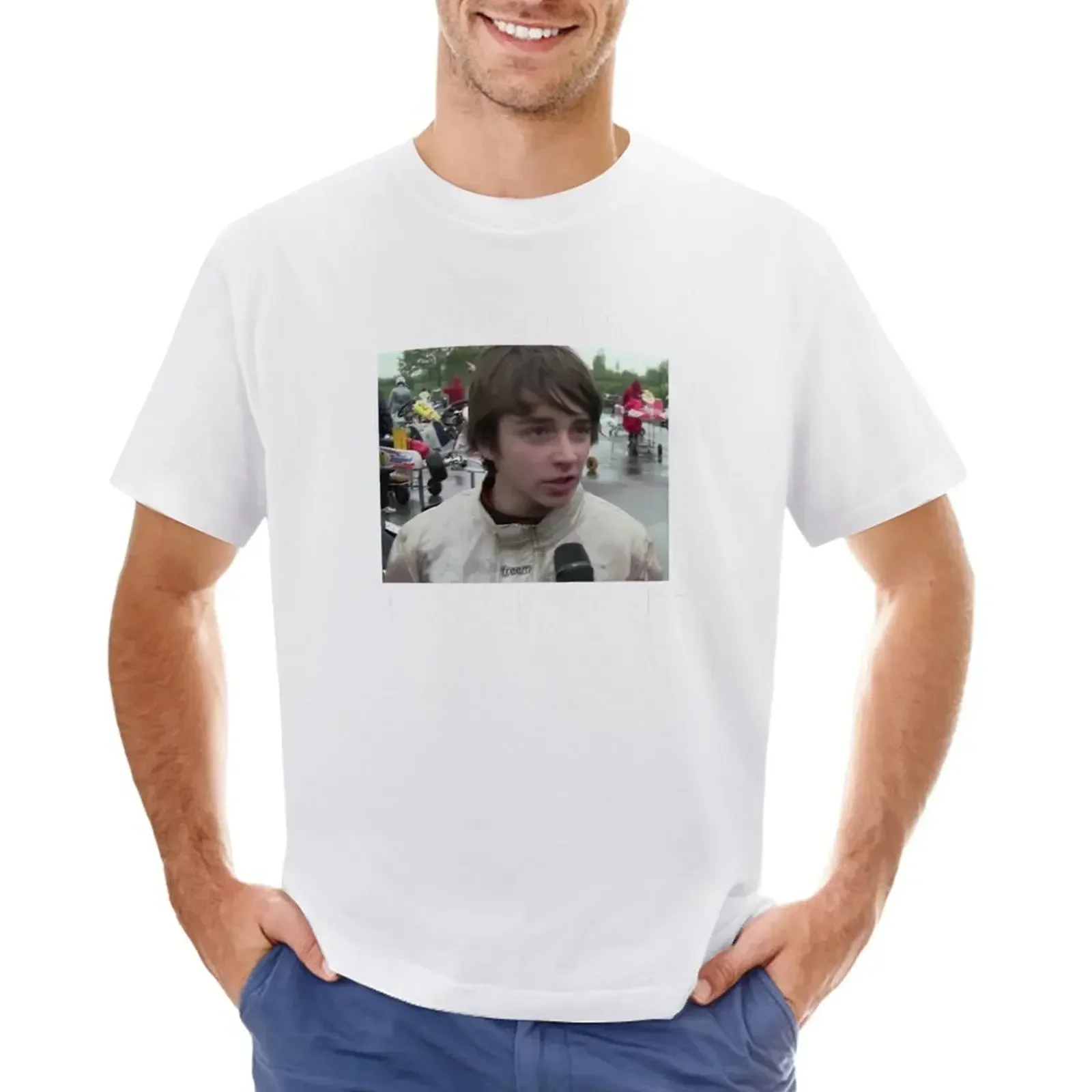 Charles Leclerc nichts nur ein Inchident Interview T-Shirt schwarz T-Shirt Animal Print Shirt für Jungen T-Shirts für Männer Grafik