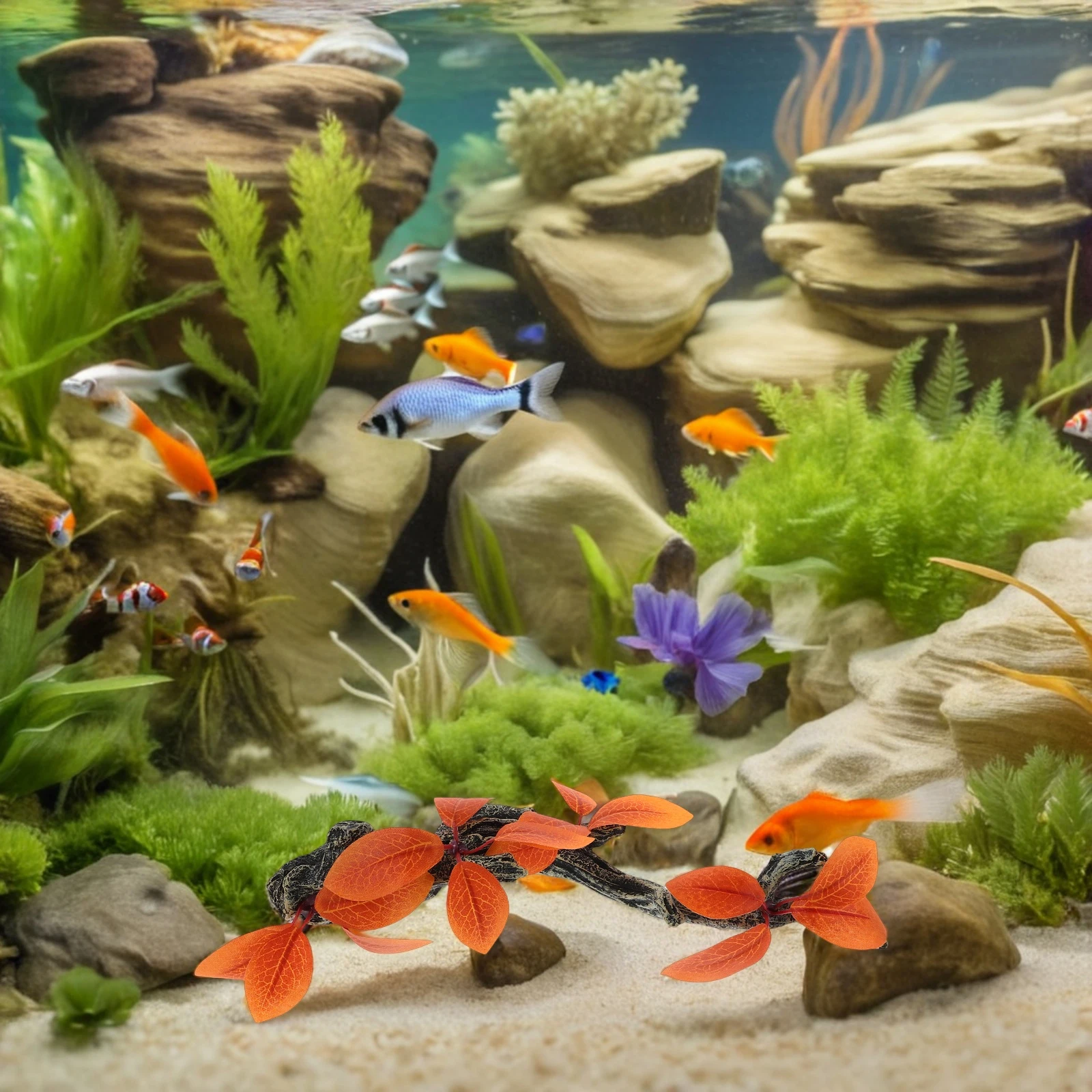

Realistic Resin Aquarium Decorations Artificial Landscaping Ornament Hollow Tree Trunk Fish Supplies Reptile Hideout Accessories