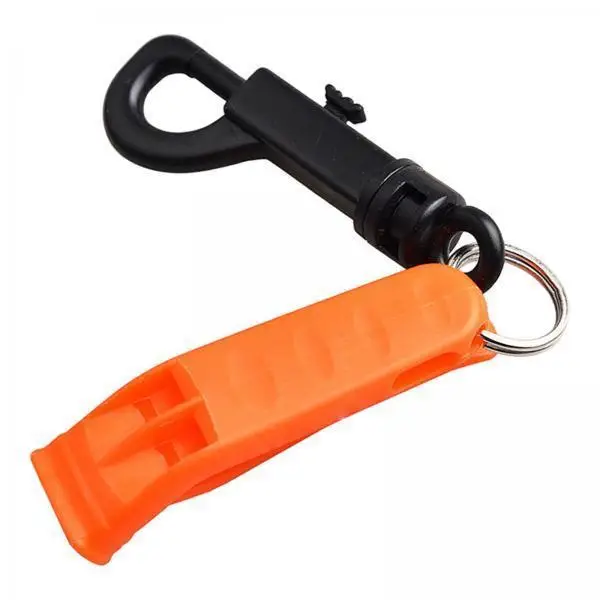 Outdoor Emergency Safety Whistle Plastic Portable Loud Noise Survival Whistle for Camping and Sports Activities