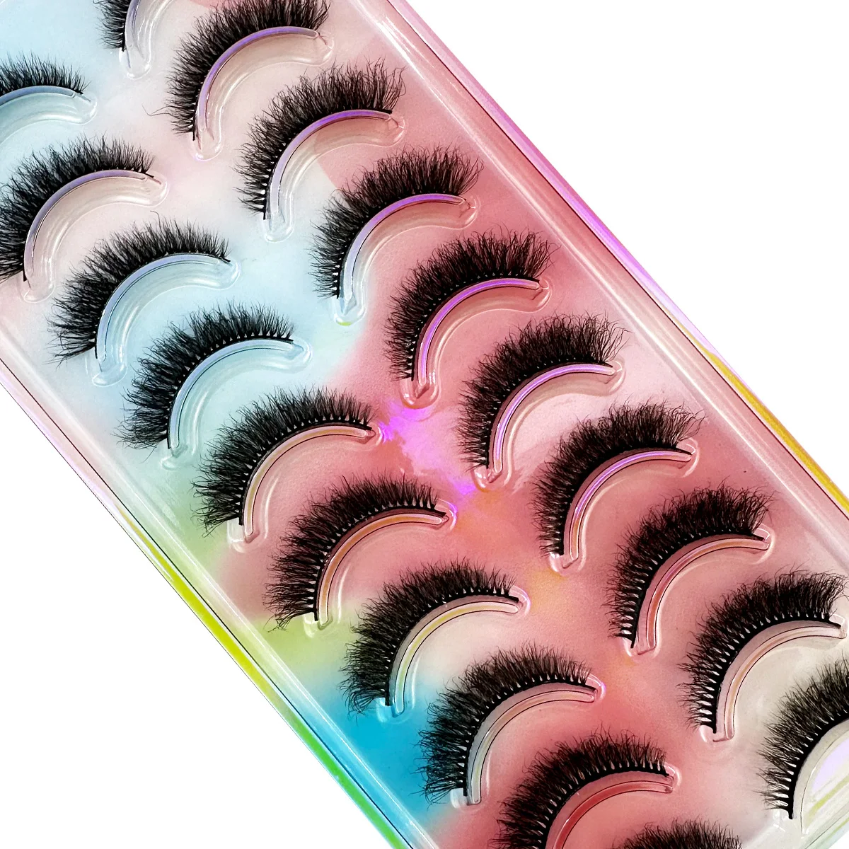 Neu10Pairs Nerz Wimpern 3D Nerz Wimpern 100% Tierversuchsfreie Wimpern Handgemachte Wiederverwendbare Flauschige Natürliche Wimpern Falsche Wimpern Make-Up