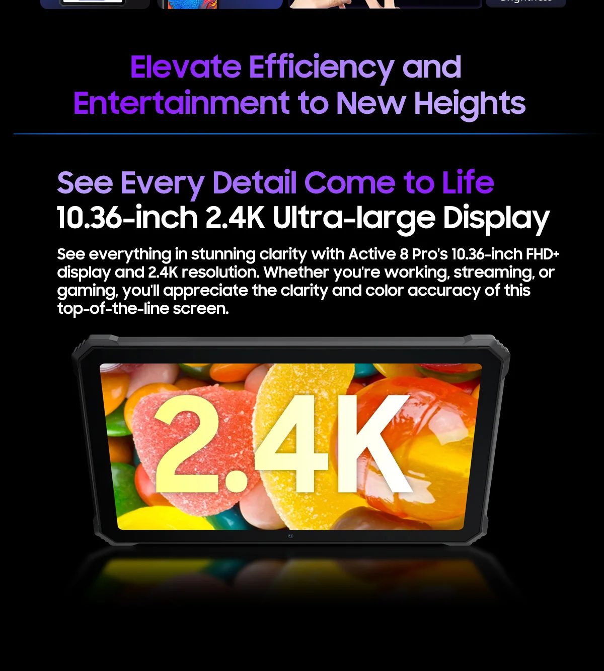 Global Version Blackview Active 8 Pro Rugged Tablet 10.36" Display Helio G99 16GB+256GB 22000mAh 48MP+16MP Android 15 Tablets PC