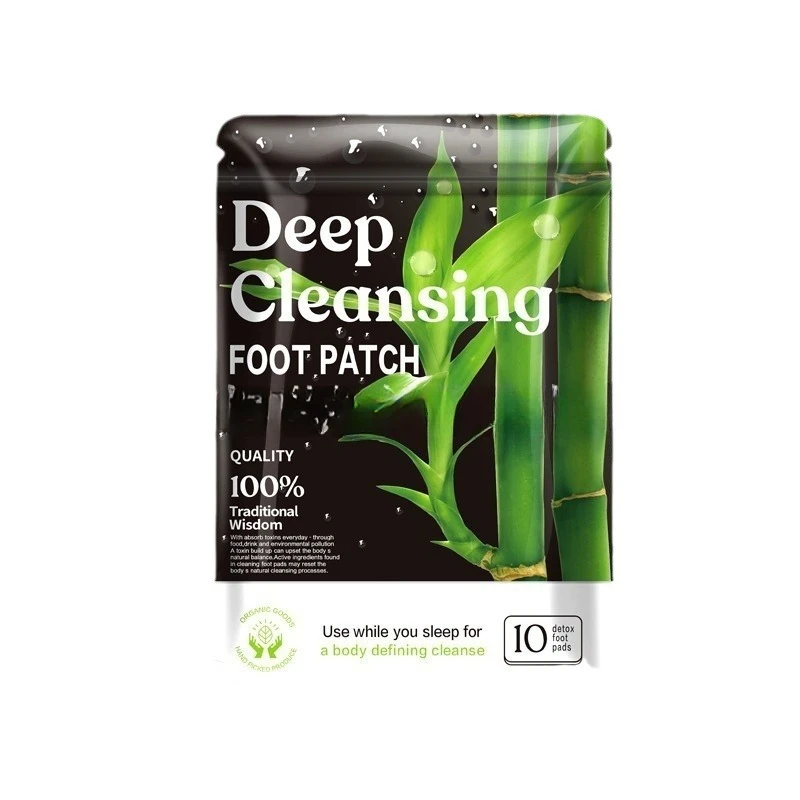 Bamboo Charcoal Mugwort Bamboo Foot Patch Multifunctional Body Health Adhesive Herbal Formula Stress Relief Feet Pads - Image 6