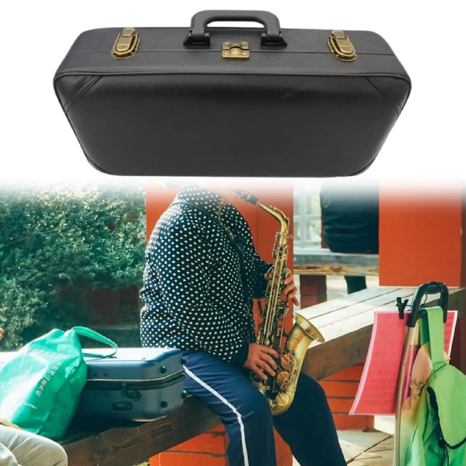 

Alto Saxophone Case Protective PU Leather for Performance Practice Outdoor
