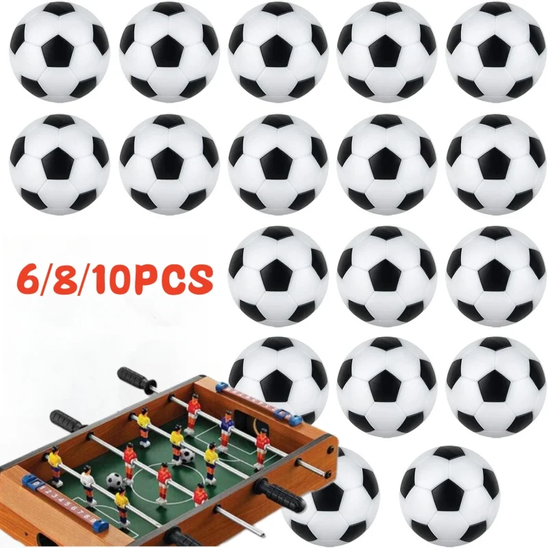 6/8/10pcs Foosball Table Balls 32mm Tabletop Soccer Replacement Ball Parent-Child Interactive Soccer Board Game Accessories