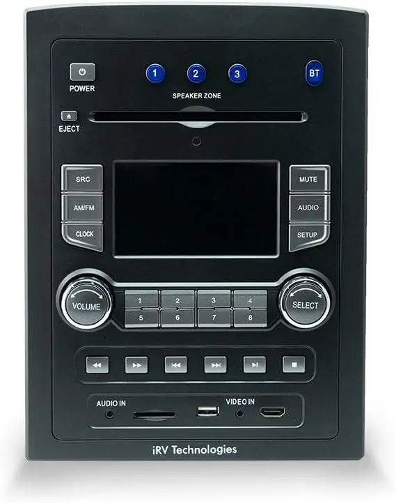 

Технология iRV iRV66 AM/FM/CD/DVD/MP3/MP4/USB/SD/HDMI/цифровой 5,1/земный звук/Bluetooth 3-зонное настенное крепление RV-радио стерео с