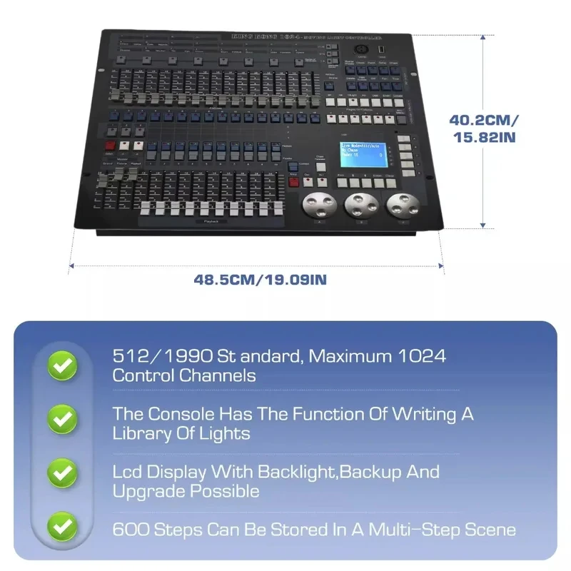 Profsional Latt Wedding Disco DJ Bar Equipment DMX King Controller Emitting Diode Beam Of Light