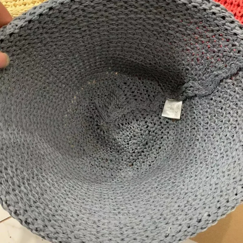 2024 Summer New Woven Straw Women\'s Caps Japanese Fresh Versatile Ins Style Simple Foldable Hollow Bucket Hats for Men