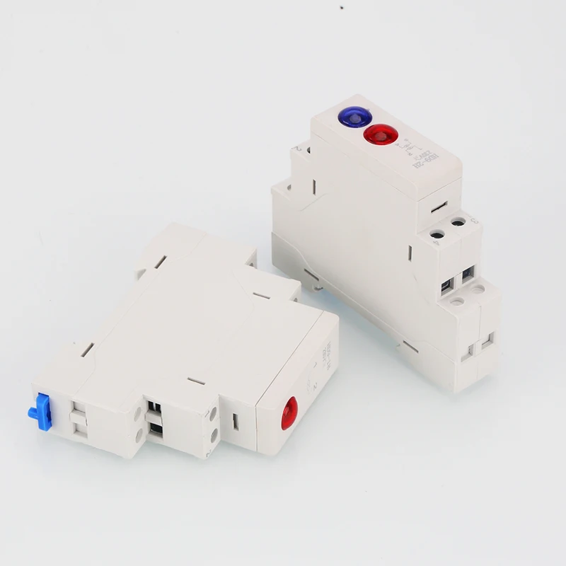 HD9 DIN Rail Mount LED Signal Lamp Series 9mm 18mm 220V Indicating Pilot Lights Red Blue Yellow Green Power Signal Light