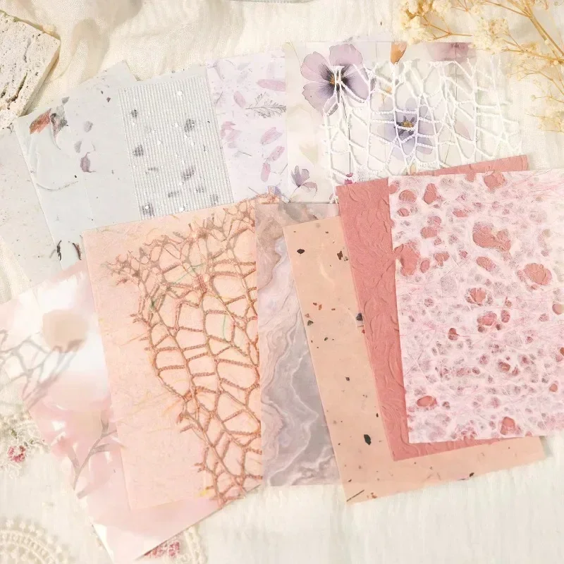 28Pcs Flower collection vintage handbook material paper background Paper Notebooks decoration Scrapbooking cut 176*114mm