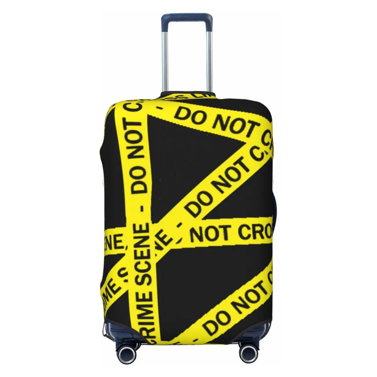 Crime Scene Pattern Suitcase Cover Vacation Do Not Cross Useful Luggage Case Cruise Trip Protector