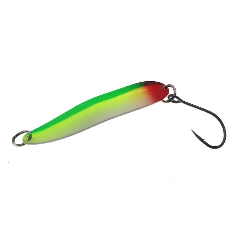 Luminous Metal Spoon 13g Hard Baits Spinner Bait Fishing Spoons Lure With Single Hook Jigging Fishing Lures